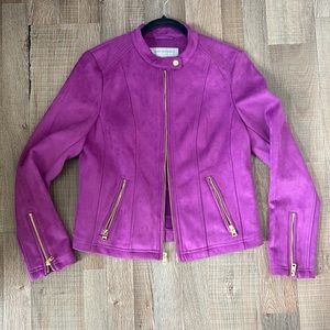 New Marc NY Purple Suede Jacket